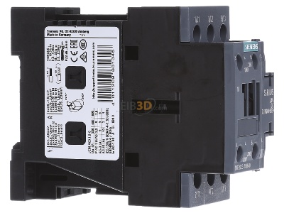 Ansicht links Siemens 3RT2023-1BB40 Schtz 24VDC 3pol 1S+1 S0 