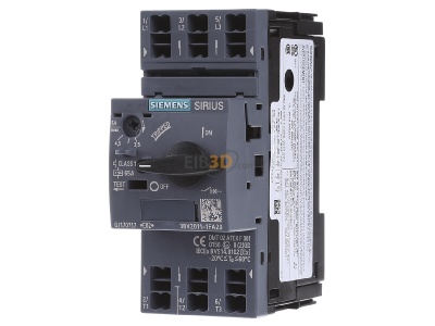 Frontansicht Siemens 3RV2011-1FA20 Leistungsschalter Motor 3,5-5A S00 