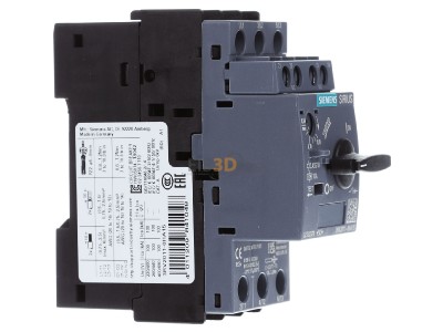 Ansicht links Siemens 3RV2011-0HA15 Leistungsschalter Motor 0,55-0,8A 