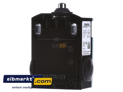 Back view Siemens Indus.Sector 3SE5122-0CB01 Plunger switch IP66/IP67 
