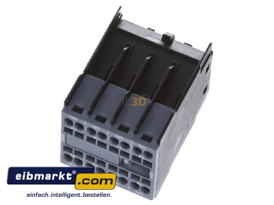 View up front Siemens Indus.Sector 3RH2911-2GA22 Auxiliary contact block 2 NO/2 NC 
