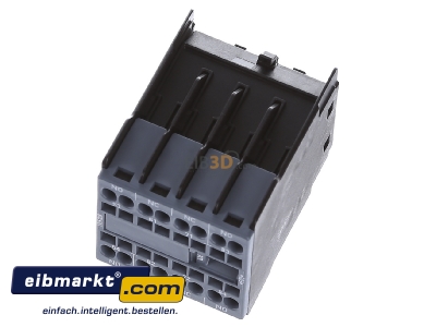 Ansicht oben vorne Siemens Indus.Sector 3RH2911-2GA22 Hilfsschalterblock 2S+2,Bgr.S00,S0 