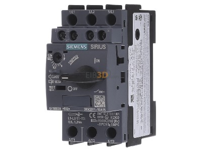 Frontansicht Siemens 3RV2011-1KA15 Leistungsschalter Motor 9-12,5A 