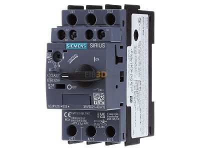 Frontansicht Siemens 3RV2021-4DA15 Leistungsschalter Motor 18-25A 