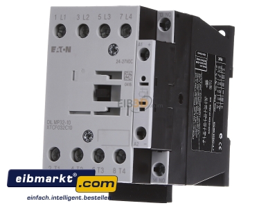 Frontansicht Eaton (Moeller) DILMP32-10(RDC24) Leistungsschtz 32A 4p 