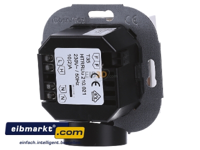 Ansicht hinten Alre-it HTRRUu210.021#55 Raumtemp.-Uhrenregler UP 55x55reinws,o.Rahmen 