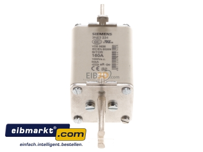 Frontansicht Sitor-Sicherungseinsatz G1 160A,1000VAC 3NE3224 Siemens Indus.Sector 3NE3224