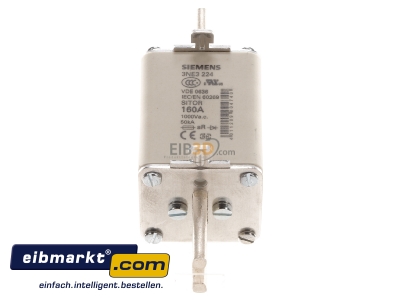 Front view Low Voltage HRC fuse NH1 160A 3NE3224 Siemens Indus.Sector 3NE3224
