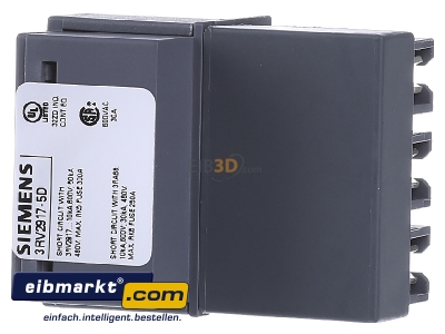 View on the right Siemens Indus.Sector 3RV2917-5D Relay accessory - 
