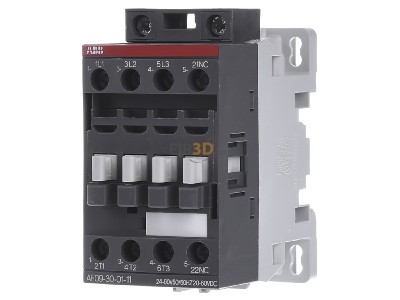 Front view ABB AF09-30-01-11 Magnet contactor 9A 24...60VAC 
