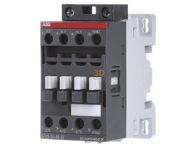 Front view ABB AF09-30-10-13 Magnet contactor 9A 100...250VAC 
