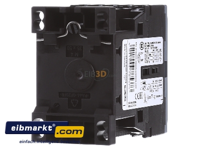 Ansicht hinten Siemens Indus.Sector 3RT20162BB42 Schtz 24VDC 1 4KW 400V 3p 3RT2016-2BB42