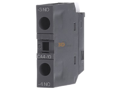 Front view ABB CA4-10 Auxiliary contact block 1 NO/0 NC 
