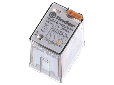 Top rear view Finder 55.34.8.048.0040 Switching relay AC 48V 7A 
