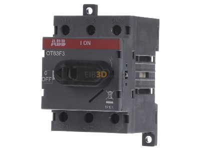 Front view ABB OT63F3 Safety switch 3-p 
