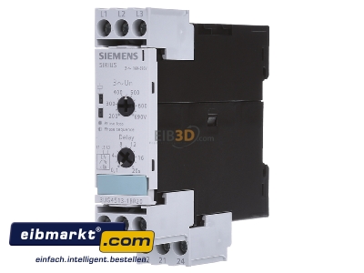 Front view Siemens Indus.Sector 3UG4513-1BR20 Phase monitoring relay 160...690V - 
