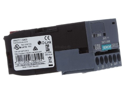 View on the left Siemens 3RA2711-1AA00 Relay accessory 
