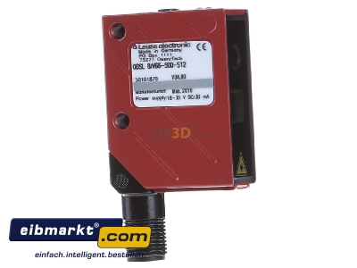 Ansicht links Leuze ODSL 8/V66-500-S12 Distanzsensor optisch 