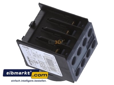 Ansicht oben links Siemens Indus.Sector 3RH2911-1FA22-0MA0 Hilfsschalterblock 2S+2 