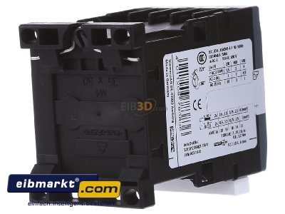 Ansicht hinten Siemens Indus.Sector 3RT2015-1AB01 Schtz 3kW/400V 1S 24VAC 
