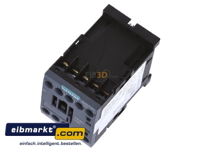 Ansicht oben vorne Siemens Indus.Sector 3RT2015-1AB01 Schtz 3kW/400V 1S 24VAC 