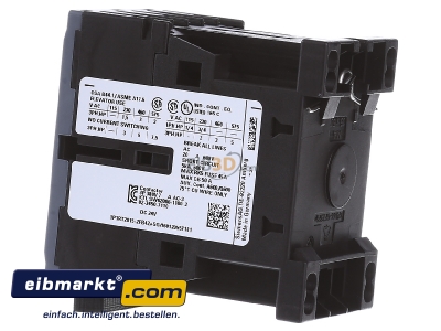 Ansicht rechts Siemens Indus.Sector 3RT2015-2FB42 Schtz 3kW/400V 1 24VDC 