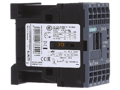 Ansicht links Siemens 3RT2017-2BB42 Schtz 5,5kW/400V 1 4VDC 
