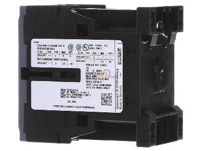 Ansicht rechts Siemens 3RT2017-2BB42 Schtz 5,5kW/400V 1 4VDC 