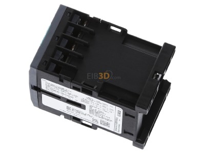 View top right Siemens 3RT2018-1AV01 Magnet contactor 16A 400VAC 
