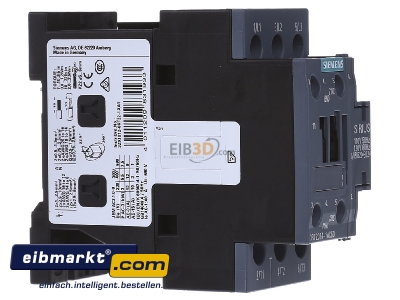 Ansicht links Siemens Indus.Sector 3RT2024-1AK60 Schtz 5,5kW/400V 1S+1 S0 
