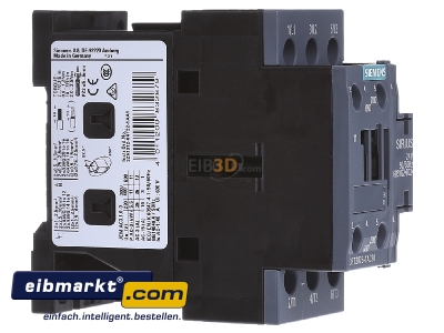 Ansicht links Siemens Indus.Sector 3RT2026-1AC20 Schtz 11kW/400V 1S+1 24V 