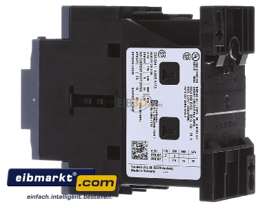 Ansicht rechts Siemens Indus.Sector 3RT2026-1AC20 Schtz 11kW/400V 1S+1 24V 