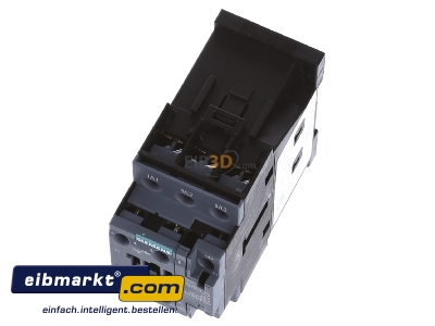 Ansicht oben vorne Siemens Indus.Sector 3RT2026-1AC20 Schtz 11kW/400V 1S+1 24V 