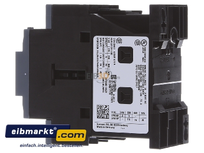 Ansicht rechts Siemens Indus.Sector 3RT2026-1AL20 Schtz 11kW/400V 1S+1 230V 
