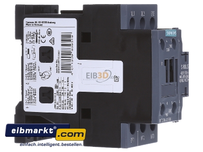 Ansicht links Siemens Indus.Sector 3RT2026-1AR60 Schtz 11kW/400V 1S+1 400V 