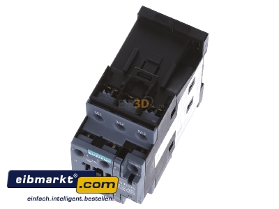 Ansicht oben vorne Siemens Indus.Sector 3RT2026-1AR60 Schtz 11kW/400V 1S+1 400V 