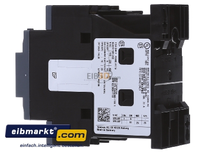 Ansicht rechts Siemens Indus.Sector 3RT2028-1AC20 Schtz 18,5kW/400V 1S+1 