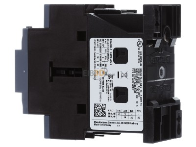 View on the right Siemens 3RT2028-1AK60 Magnet contactor 38A 110VAC 
