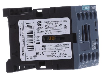 Ansicht links Siemens 3RT2317-1AP00 Schtz 22A 230VAC 4S 