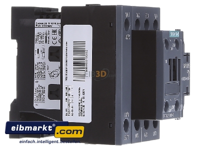 Ansicht links Siemens Indus.Sector 3RT2325-1BB40 Schtz 22kW/400V 35A 24VDC 