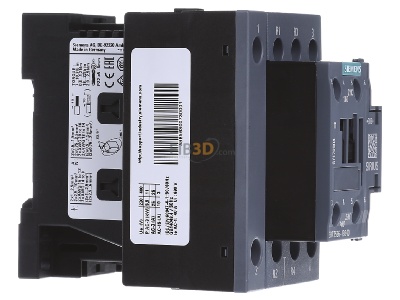 Ansicht links Siemens 3RT2526-1BB40 Schtz 11kW/400V 1S+1 24V 