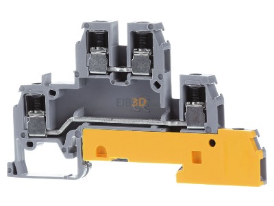 Front view ABB D 4/6.LLP Distribution terminal block 3-p 
