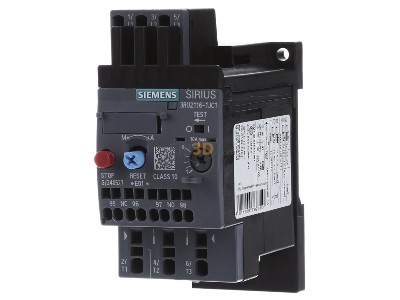 Front view Siemens 3RU2116-1JC1 Thermal overload relay 7...10A 
