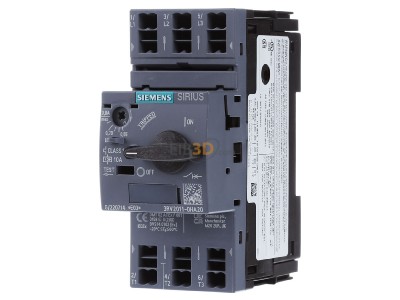 Frontansicht Siemens 3RV2011-0HA20 Leistungsschalter A-ausl. 0,55-0,8A 