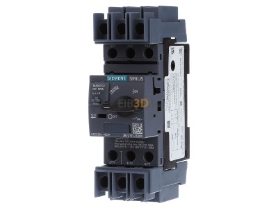 Frontansicht Siemens 3RV2711-1DD10 Leistungsschalter A-ausl. 3,2A S00 