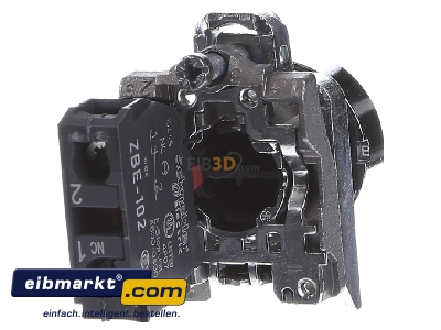 Ansicht hinten Schneider Electric XB4BA4322 Drucktaster fl.,rt 