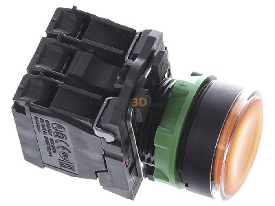 Ansicht oben links Schneider Electric XB5AW35B5 Leuchtdrucktaster ge-or 