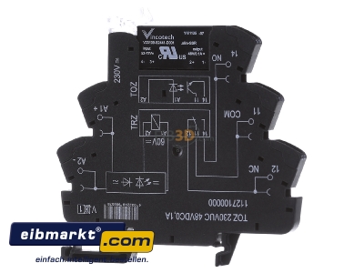 Frontansicht Weidmller TOZ 230VUC 48VDC0,1A Optokoppler Termseries 