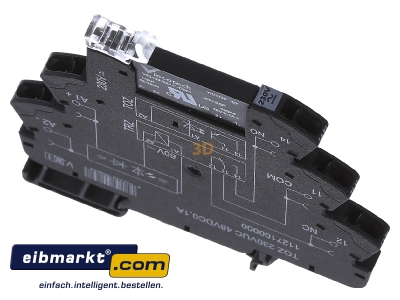 Ansicht oben vorne Weidmller TOZ 230VUC 48VDC0,1A Optokoppler Termseries 