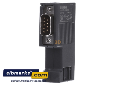 Front view Siemens Indus.Sector 6ES7972-0BA12-0XA0 Plug for controls - 
